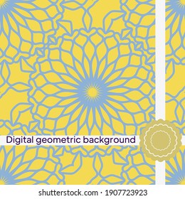 Seamless decorative pattern with arabic ornament. Vector illustration