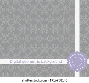 Seamless decorative pattern with arabic ornament. Vector illustration