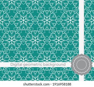 Seamless decorative pattern with arabic ornament. Vector illustration