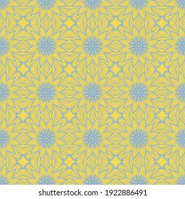 Seamless decorative pattern with arabic ornament. Vector illustration
