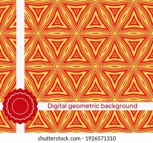 Seamless decorative pattern with arabic ornament. Vector illustration