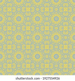 Seamless decorative pattern with arabic ornament. Vector illustration