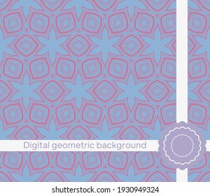 Seamless decorative pattern with arabic ornament. Vector illustration