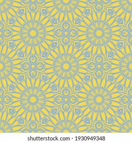Seamless decorative pattern with arabic ornament. Vector illustration