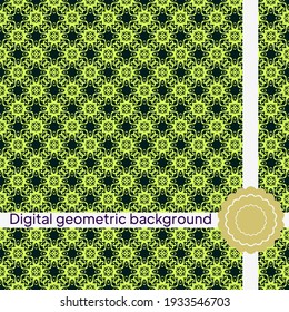 Seamless decorative pattern with arabic ornament. Vector illustration