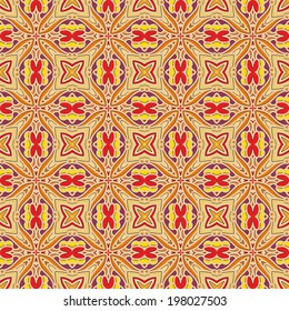 Seamless decorative pattern in Arabic style