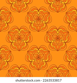 Seamless decorative pattern. Colorful background for surface design. 
