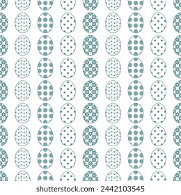 Seamless decorative pattern with Easter eggs holiday wallpaper festive background art decor design for textile, paper 