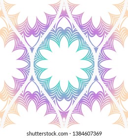 Seamless decorative pattern with floral decoration. Vector illustration.