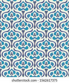 seamless decorative pattern with floral medallions