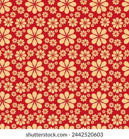 Nahtloses dekoratives Muster mit Blumen Tapete Festliche Geburtstag Hintergrund Kunst Dekor Design für Textil, Papier