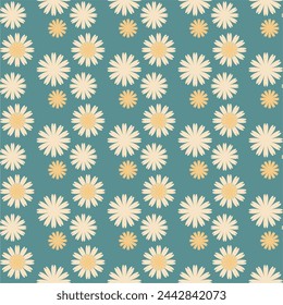 Seamless decorative pattern with flowers wallpaper festive  birthday background art decor design for textile, paper