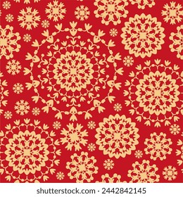 Nahtloses dekoratives Muster mit Blumen Tapete Festliche Geburtstag Hintergrund Kunst Dekor Design für Textil, Papier