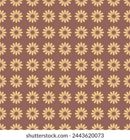 Seamless decorative pattern with flowers wallpaper festive  birthday background art decor design for textile, paper