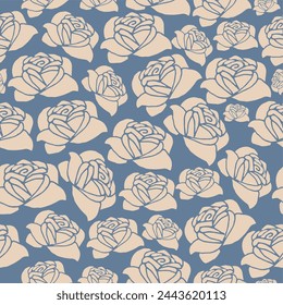 Seamless decorative pattern with flowers wallpaper festive  birthday background art decor design for textile, paper