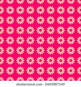 Seamless decorative pattern with flowers wallpaper festive  birthday background art decor design for textile, paper