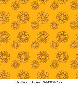 Patrón decorativo inconsútil con el diseño festivo del arte del cumpleaños del Fondo de pantalla de las flores del fondo para el textil, papel