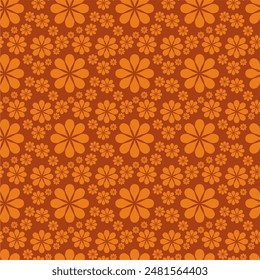 Seamless decorative pattern with flowers wallpaper festive birthday background art decor design for textile, paper	
