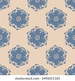 Patrón decorativo inconsútil con el diseño festivo de la decoración del arte del fondo del cumpleaños del Fondo de pantalla de las flores para la materia textil, papel	
