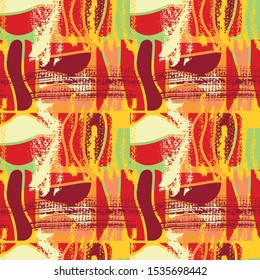 Seamless decorative pattern with grunge spots.