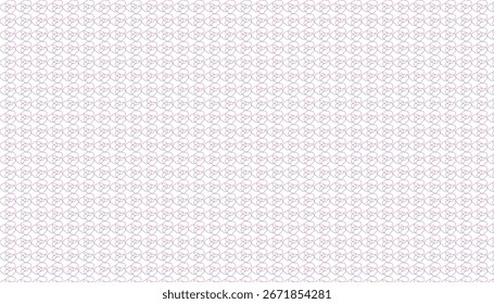 Patrón decorativo sin fisuras de Formas de flores entrelazadas en tonos de rosa y púrpura con fondo blanco
