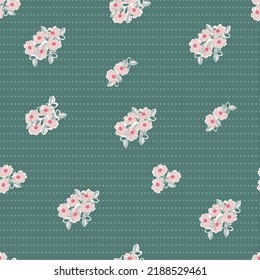 Decoración sin inconfundibles con flores. Imprimir para textil, papel pintado, cubiertas, superficie. Para tela de moda. Millefleurs de estilo moderno.