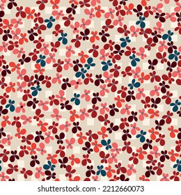 Decoración sin inconfundibles con flores. Imprimir para textil, papel pintado, cubiertas, superficie. Para tela de moda. Millefleurs de estilo moderno.