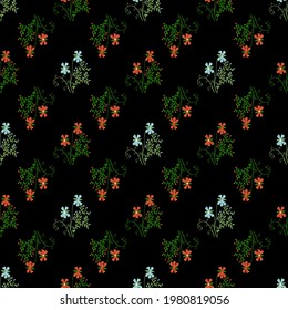 Decoración impecable de estilo minimalista. Antecedentes abstractos. Diseño gráfico de textura moderna. Flores brillantes en negro. 