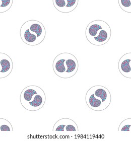 Nahtlose Dekoration im minimalistischen Stil. Abstrakter Hintergrund. Modernes texturgrafisches Design. 