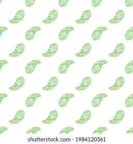 Decoración impecable de estilo minimalista. Elementos Paisley. Antecedentes abstractos. Diseño gráfico de textura moderna. 