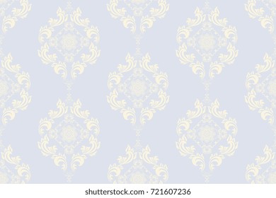 Seamless decorative pattern on background. Floral ornament on background. Wallpaper pattern. Template for design of your interior