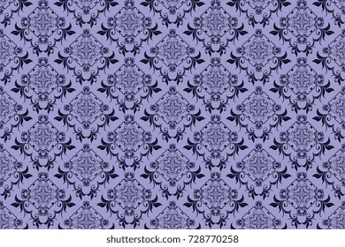 Seamless decorative pattern on background. Floral ornament on background. Wallpaper pattern. Template for design and interior