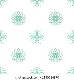 Seamless decorative pattern. Oriental pattern.