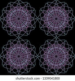 Seamless decorative pattern. Oriental pattern. 

