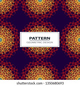 Seamless decorative pattern. Oriental pattern.