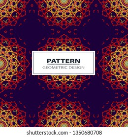 Seamless decorative pattern. Oriental pattern.