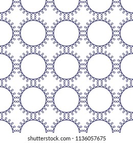 Seamless decorative pattern. Oriental pattern. Vector geometric illustration.