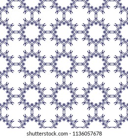 Seamless decorative pattern. Oriental pattern. Vector geometric illustration.