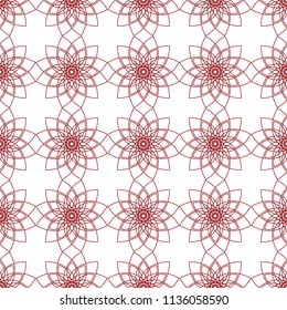 Seamless decorative pattern. Oriental pattern. Vector geometric illustration.