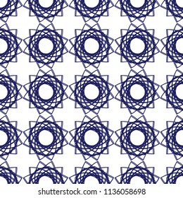 Seamless decorative pattern. Oriental pattern. Vector geometric illustration.