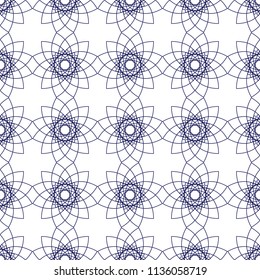 Seamless decorative pattern. Oriental pattern. Vector geometric illustration.