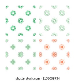 Seamless decorative pattern. Oriental pattern. Vector geometric illustration.