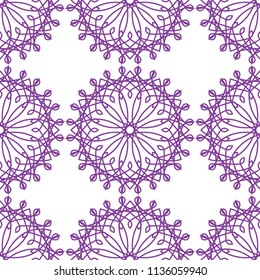Seamless decorative pattern. Oriental pattern. Vector geometric illustration.