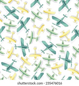 Seamless decorative  pattern with planes