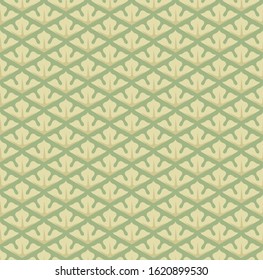 seamless decorative pattern with repeated stylised flowers