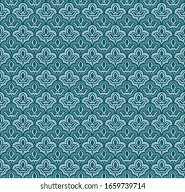decoración transparente con adornos florales repetidos y estilizados