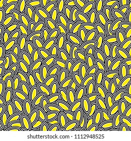 Seamless decorative pattern of simple graphic content