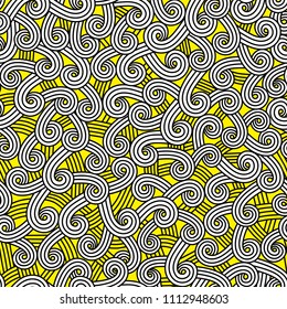 Seamless decorative pattern of simple graphic content