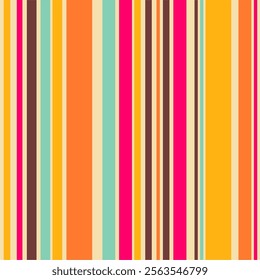 Seamless decorative pattern with stripes print for textile, paper, pak etc geometric design