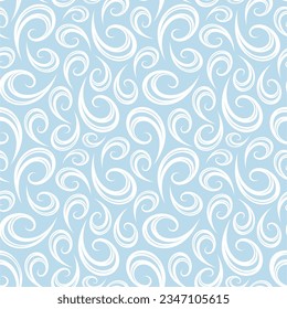 Seamless decorative pattern with swirls. Decorative background. Vector illustration. Design for web, wrapping, wallpaper, textile, cover, print fabric
